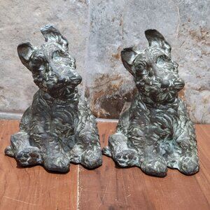 McClelland Barclay 1932 Pair of Bronze Bookends Scottish Terriers